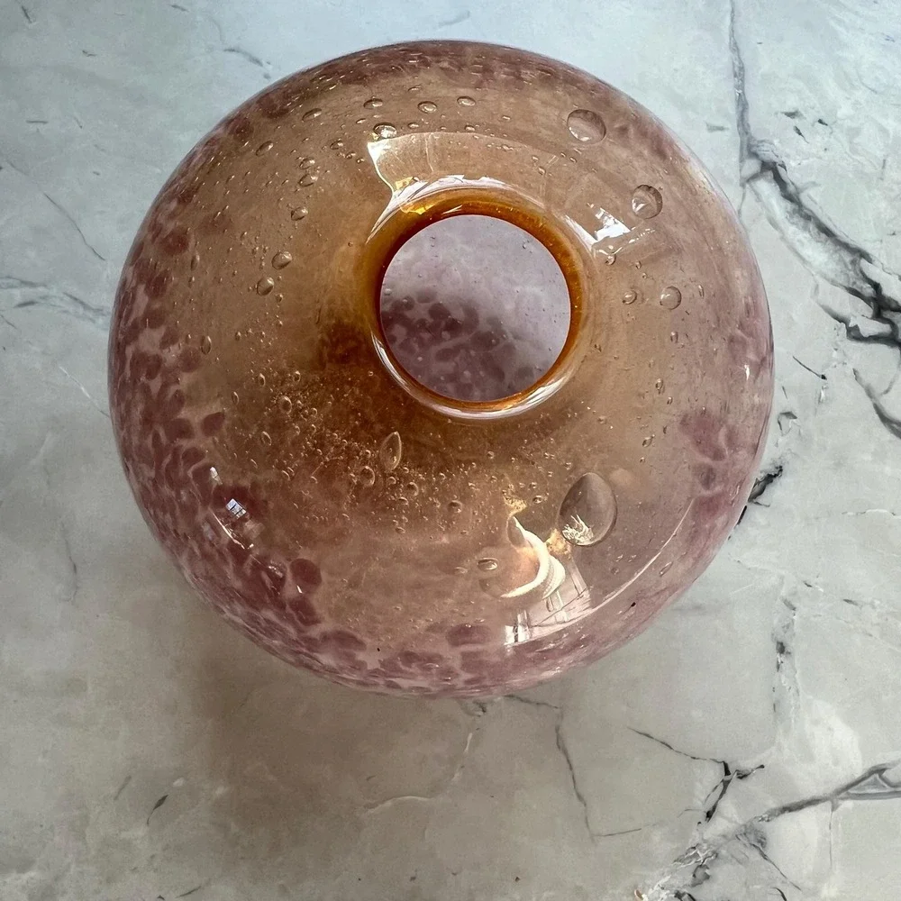 Sunset vase - pink‎ and orange tones